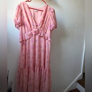 Love shack fancy for target size 16 pink floral dress